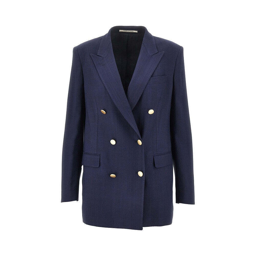 Tagliatore Jasmine Canvas Double-Breasted Jacket